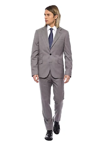 Pre-owned Billionaire Italian Couture Gray Wool Suit