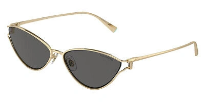 Pre-owned Tiffany & Co Tiffany Tf3095 Sunglasses Women Pale Gold / Dark Gray 61mm 100% Authentic