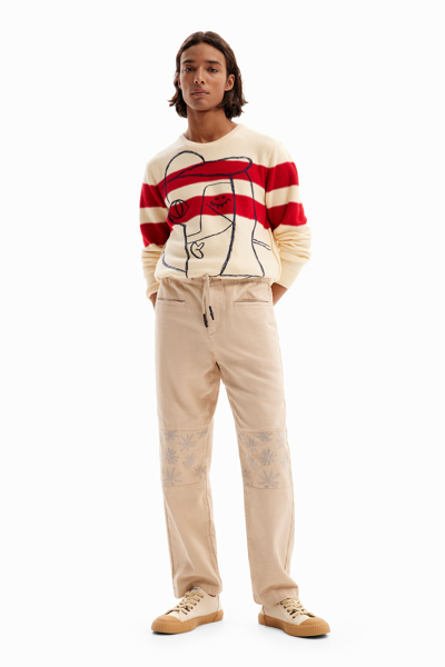 Desigual Trousers In White
