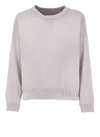 Maison Margiela Cotton Sweatshirt Men In Purple