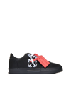 Off-white New Low Vulcanized Canvas Sneakers In Black White