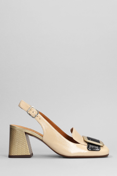 Chie Mihara Suzan Pumps In Beige Leather In Neutrals