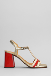 CHIE MIHARA PIYATA SANDALS IN GOLD LEATHER