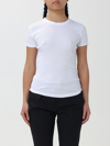 Isabel Marant White Fine Ribbed T-shirt In White