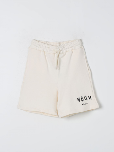 Msgm 短裤  Kids 儿童 颜色 奶油色 In Cream