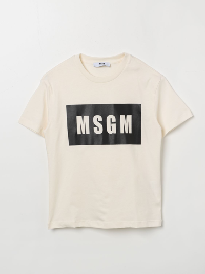 Msgm T-shirt  Kids Kids Color Cream