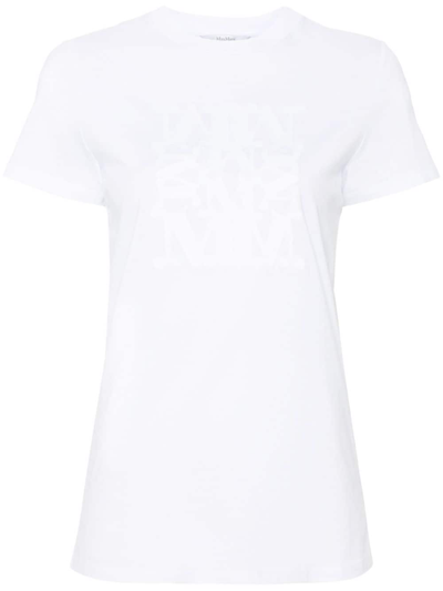 Max Mara Logo Cotton T-shirt In White