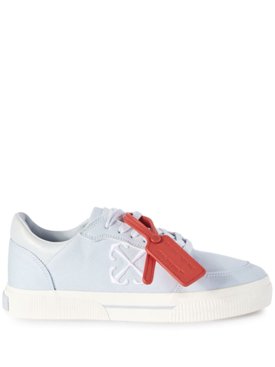 Off-white New Low Vulcanized Canvas Sneakers In Blue