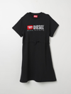 DIESEL DRESS DIESEL KIDS colour BLACK,F18260002