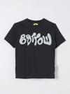 Barrow Black T-shirt For Kids With Logo In Black