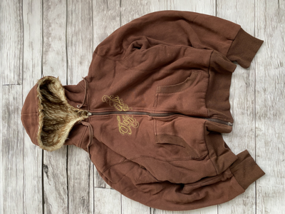 Pre-owned Archival Clothing X Junya Watanabe Vintage Fur Foxy Hooded Jacket Ifsixwasnine Lgb Style In Brown