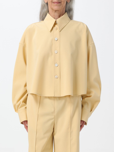 Fabiana Filippi Buttoned Cropped Shirt In Yellow