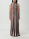 Missoni Sequin-embellished Striped Metallic Ribbed-knit Maxi Dress In Multicolor