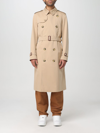 Burberry Kensington Coat In Beige