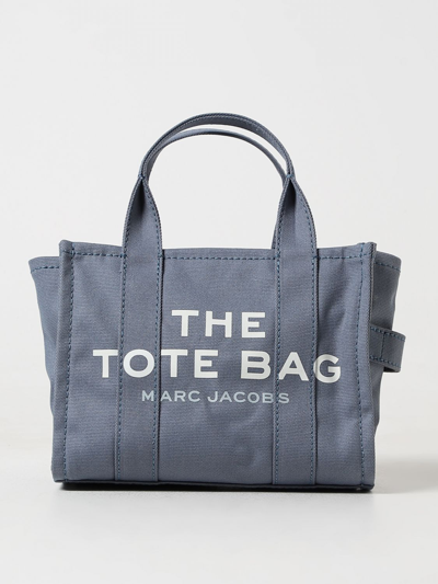 Marc Jacobs Black The Tote Small Canvas Tote Bag In Blue
