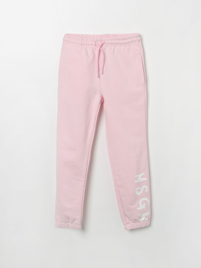 Msgm Babies' Trousers  Kids Kids Colour Pink