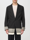 Maison Margiela Mm1 Pinstriped Gradient Effect Hem Blazer In Brown