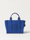 Marc Jacobs The Small Tote Leather Bag In Blue