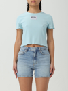 Moschino Jeans Jumper  Woman In Gnawed Blue