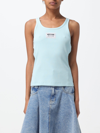 Moschino Top  Jeans Woman In Gnawed Blue