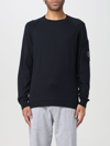 C.p. Company C.p.company Long Sleeve Crew-neck Sweater In Blue