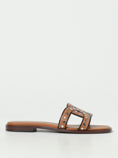 Tod's Flat Sandals  Woman Color Leather