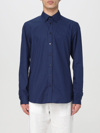 Etro Collared Shirt Button-up Long Sleeves In Navy