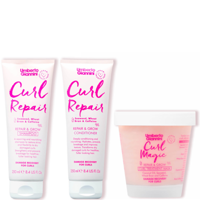 Umberto Giannini Curl Repair Bundle In White