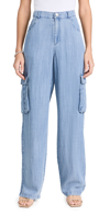 Splendid Aven Indigo Straight-leg Cargo Pants In Indigo