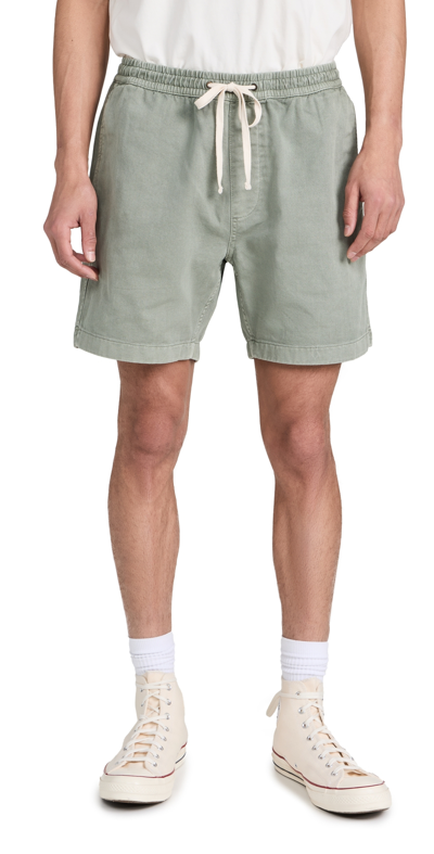 Madewell Cotton Everywear Shorts Washed Olive