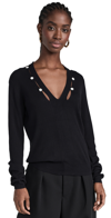 PROENZA SCHOULER WHITE LABEL ELSIE TOP BLACK