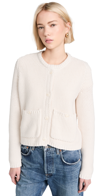 Splendid Andrea Patch Pocket Cropped Cardigan In Moonstone