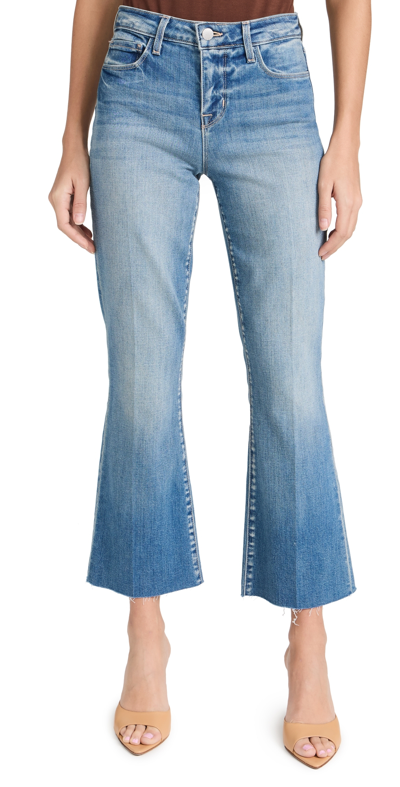 L Agence Kendra High Rise Crop Flare Jeans Alameda