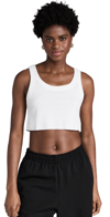 A.l.c Halsey Cropped Tank Top In White