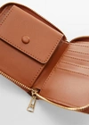 MANGO FAUX-LEATHER WALLET LEATHER