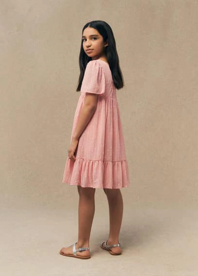 Mango Kids' Robe In Corail