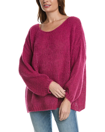 Persaman New York Wool-blend Sweater In Red