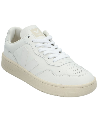 Veja V-90 Leather Sneaker In White