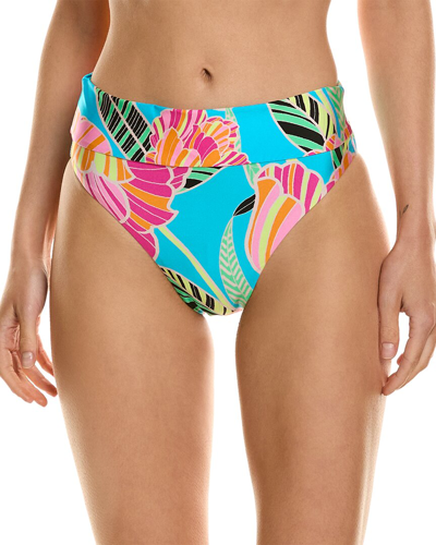 Trina Turk Poppy High-waist Bikini Bottom In Multi