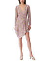 Iro Graphic-print Wrap Minidress