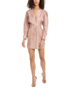Iro Skala Leather Mini Dress In Pink
