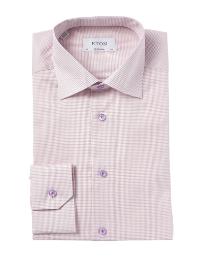 Eton Contemporary Fit Dress Shirt In Purple