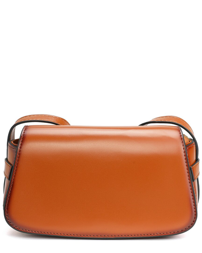 Tiffany & Fred Paris Top-grain Leather Shoulder Bag In Brown