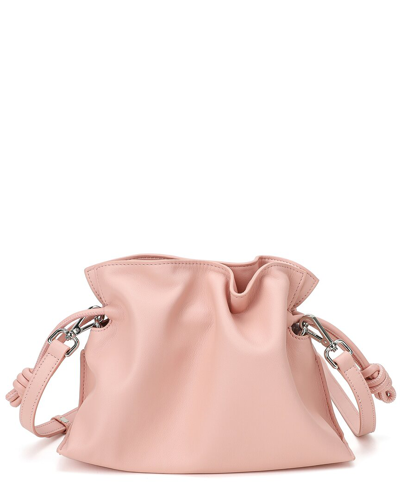 Tiffany & Fred Paris Smooth Leather Crossbody In Pink
