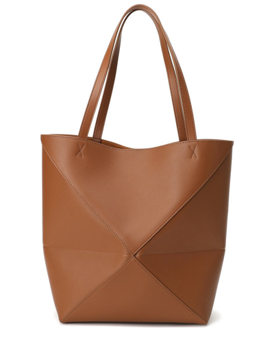 Tiffany & Fred Paris Smooth Leather Tote In Brown