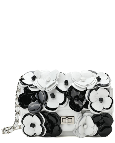 Shop Tiffany & Fred Paris Full-grain Floral Leather Shoulder Bag
