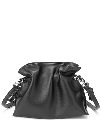 Tiffany & Fred Paris Smooth Leather Crossbody In Black