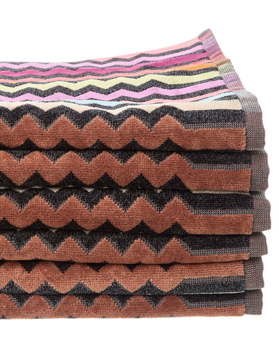 Missoni Home Warner Set Of 6 Bath Towels In Orange