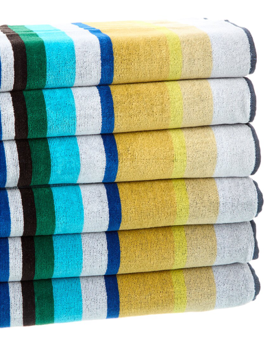 Missoni Home Chase Set Of 6 Bath Towels In Yellow