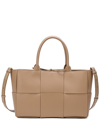 TIFFANY & FRED PARIS TIFFANY & FRED PARIS WOVEN SMOOTH LEATHER TOTE